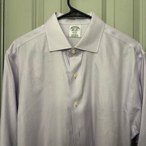 Brooks Brothers Lavender Dress Shirt 16.5-36 Long Sleeve Button up Non iron